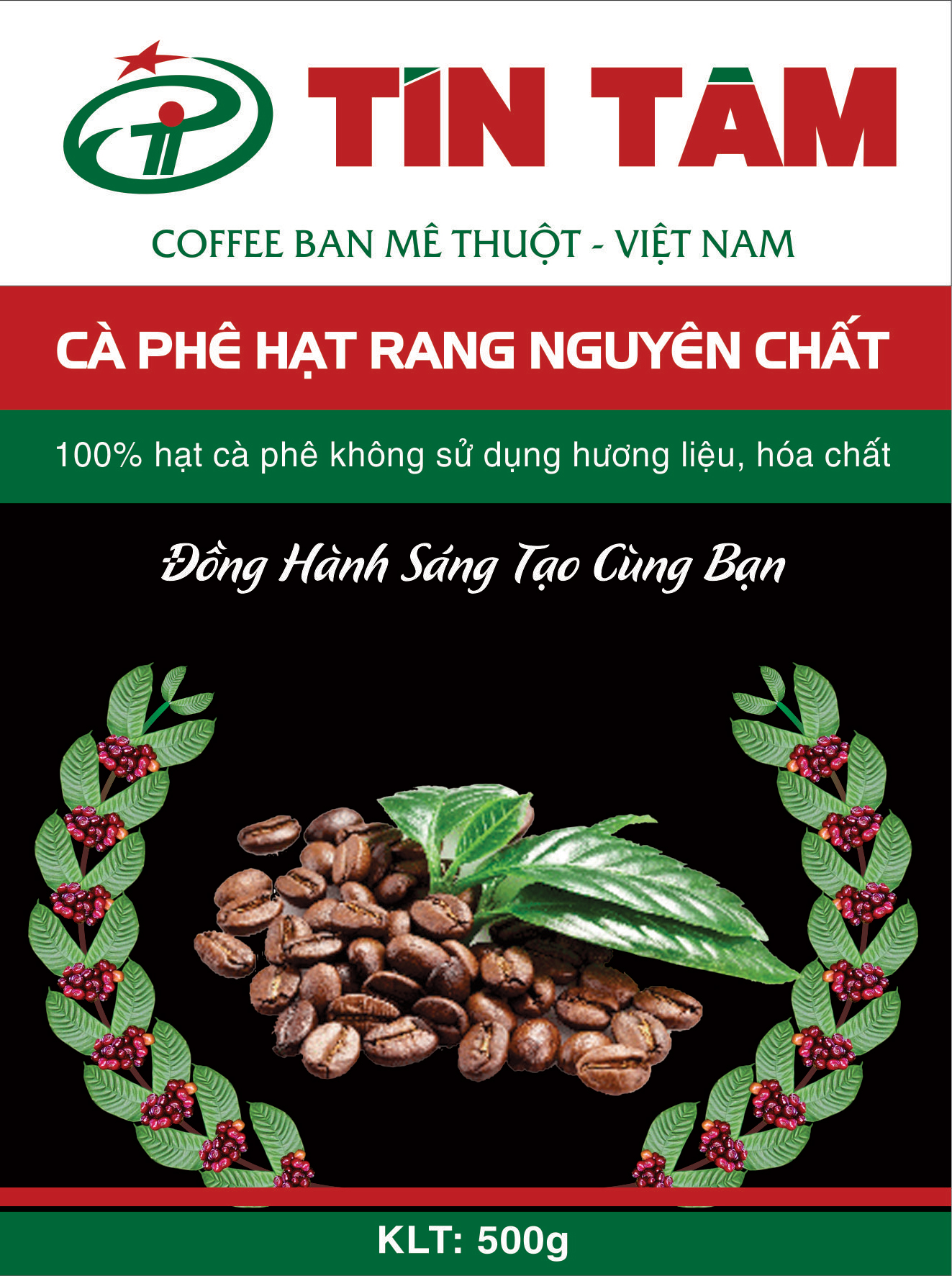 Cafe hat rang nguyên chất